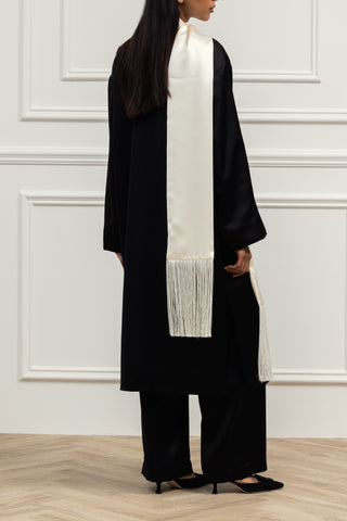 Signature Satin Tassel Stole