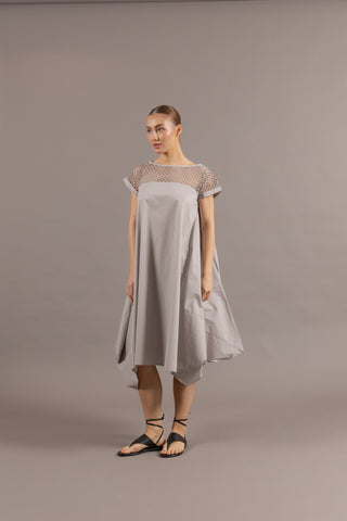 Mesh Cotton Dress