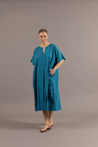 Blue Breezy Cotton Dress