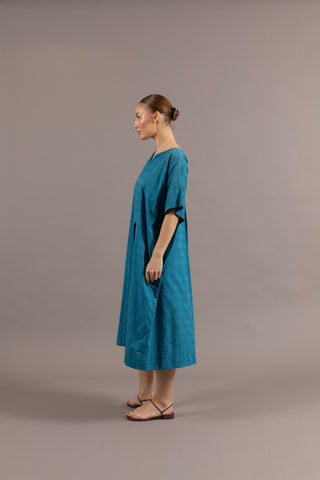 Blue Breezy Cotton Dress