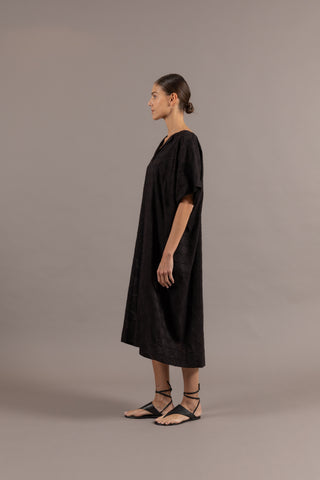 Black Breezy Cotton Dress