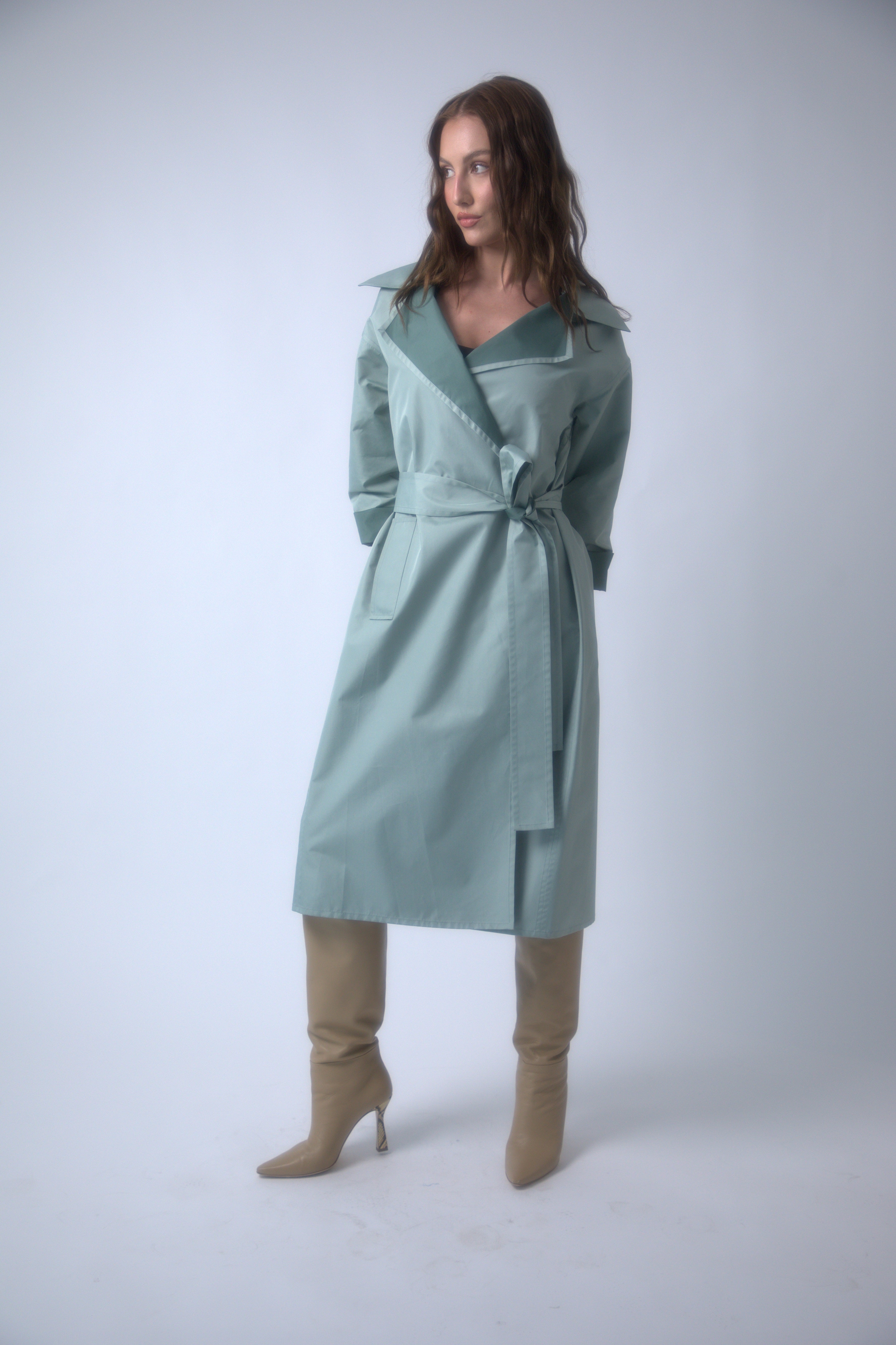 Reversible trench hot sale coat womens