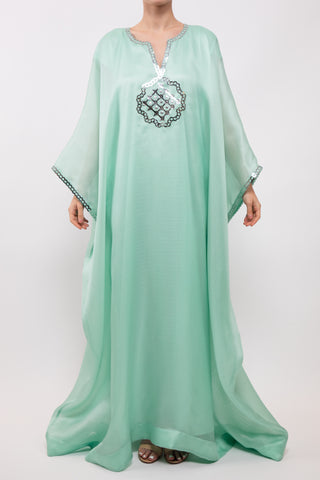Pistachio Lotfia Kaftan