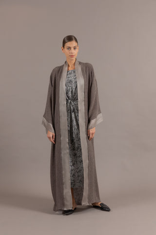 Taupe Nykka Long Bisht/Dress ( By Order )