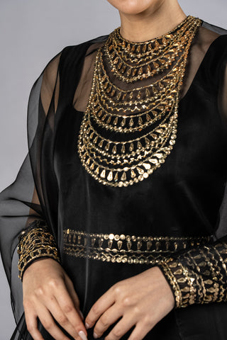 Black Jiladda Dress Set