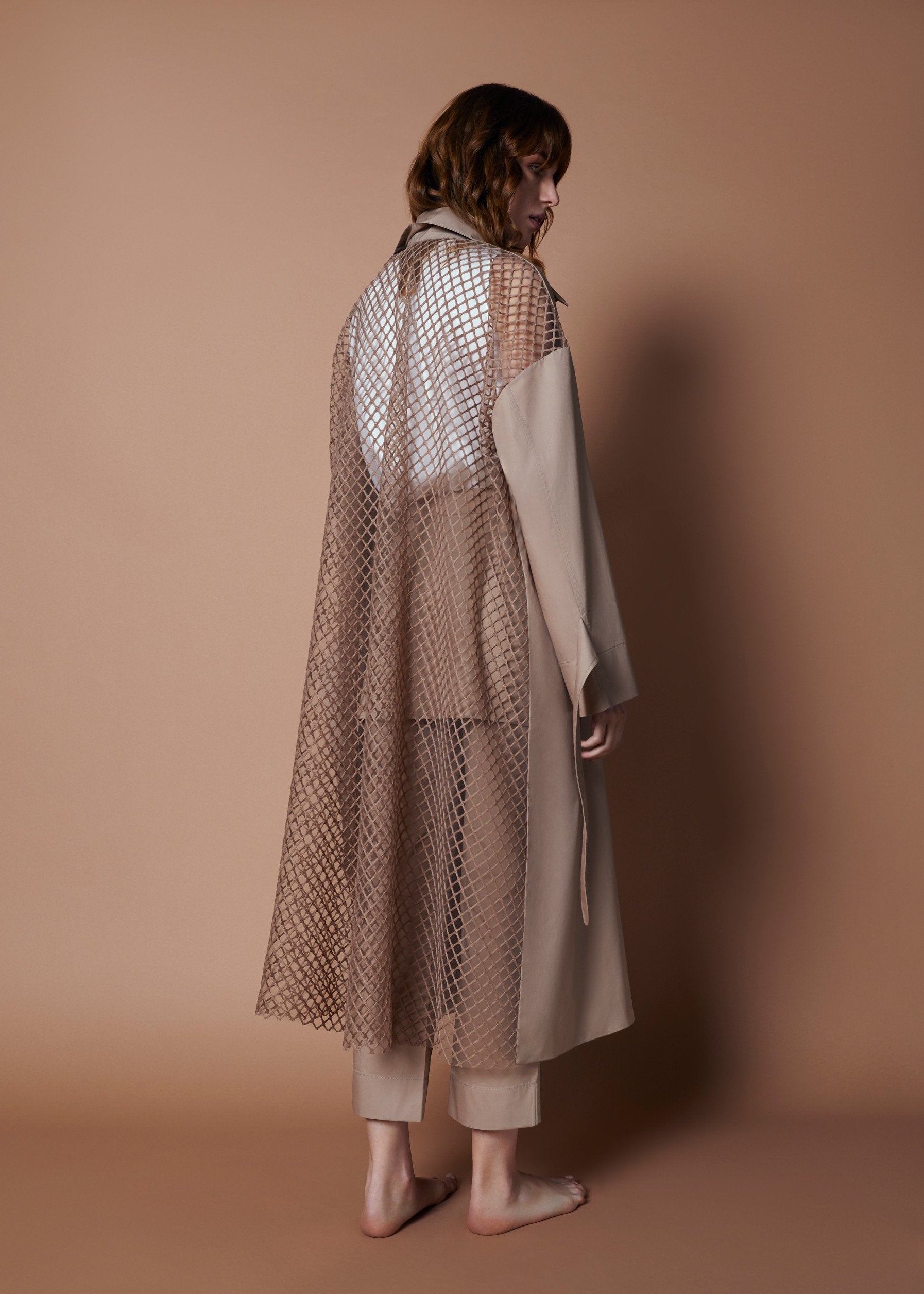 Mesh 2024 trench coat