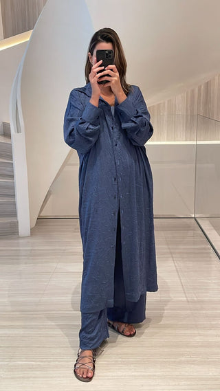 Wrinkle Pants Set