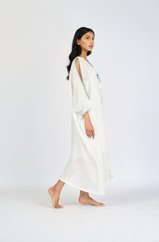 White Summer Gauze Dress