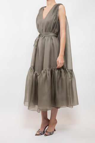 Taupe Short Lotus Dress ( By Order )
