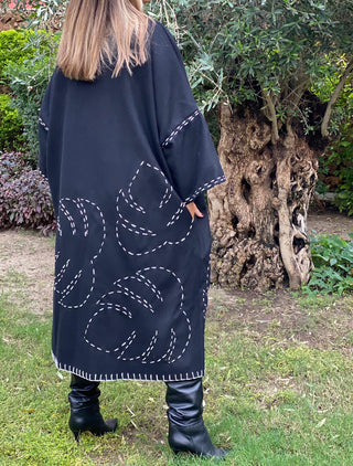 Midnight Oak Bisht ( By Order )