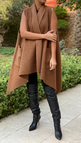 Brown Teddy Vest