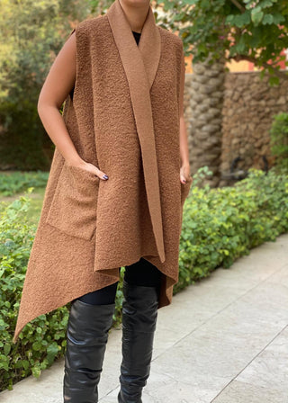Brown Teddy Vest