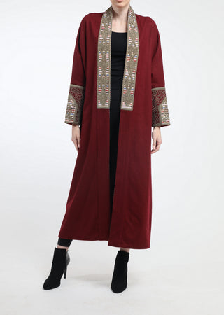 Maroon Aleppo Bisht ( By Order )