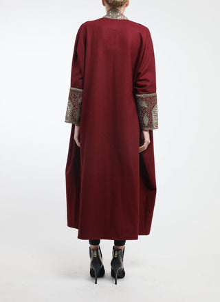 Maroon Aleppo Bisht ( By Order )