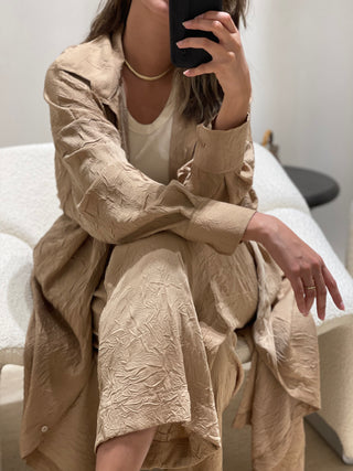 Wrinkle Pants Set